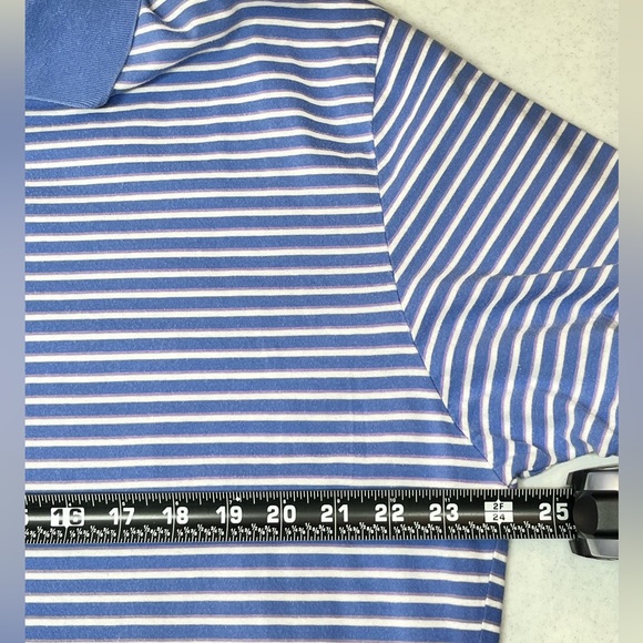 Polo Ralph Lauren Men’s Blue Striped Polo. XL - Picture 11 of 14